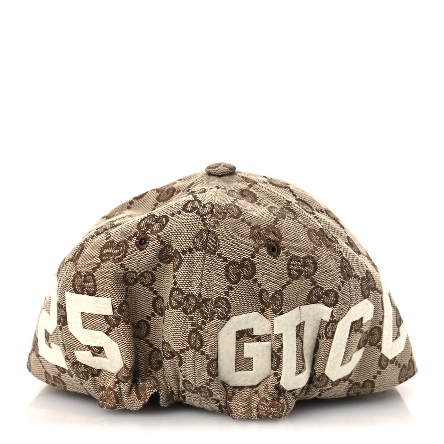 Monogram Patch Logo Soft Baseball Hat S Beige Cocoa