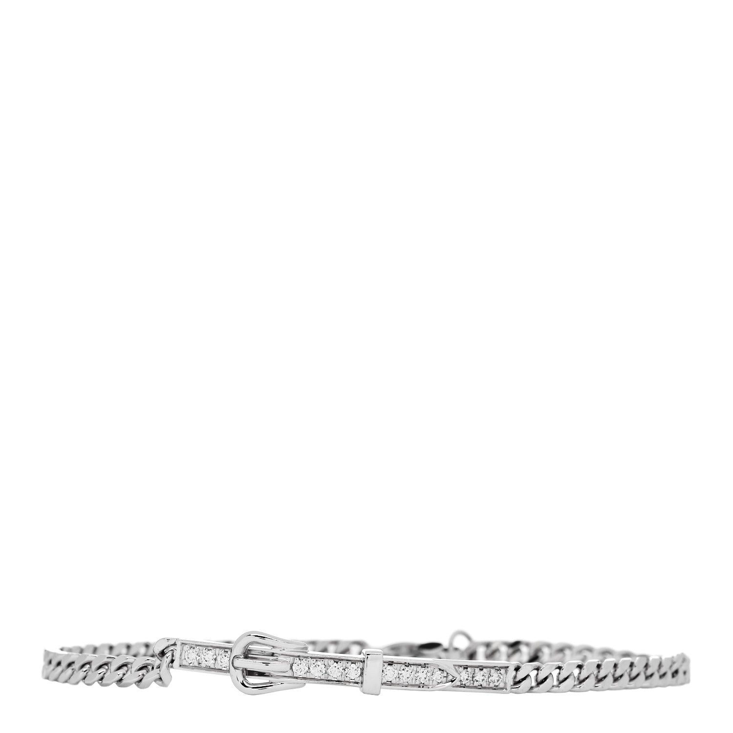 18K White Gold Diamond Etriviere Bracelet