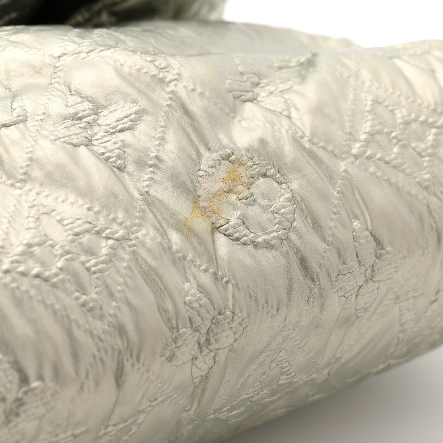 Jacquard Quilted Monogram Altair Clutch Argent