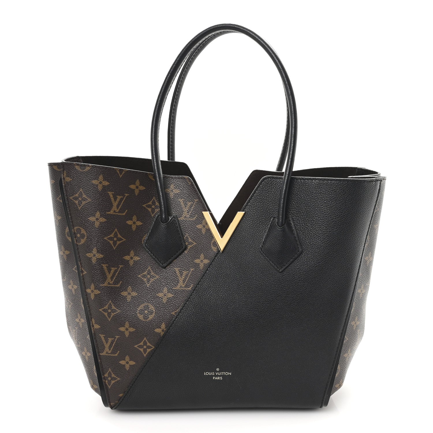 Calfskin Monogram Kimono Tote Black