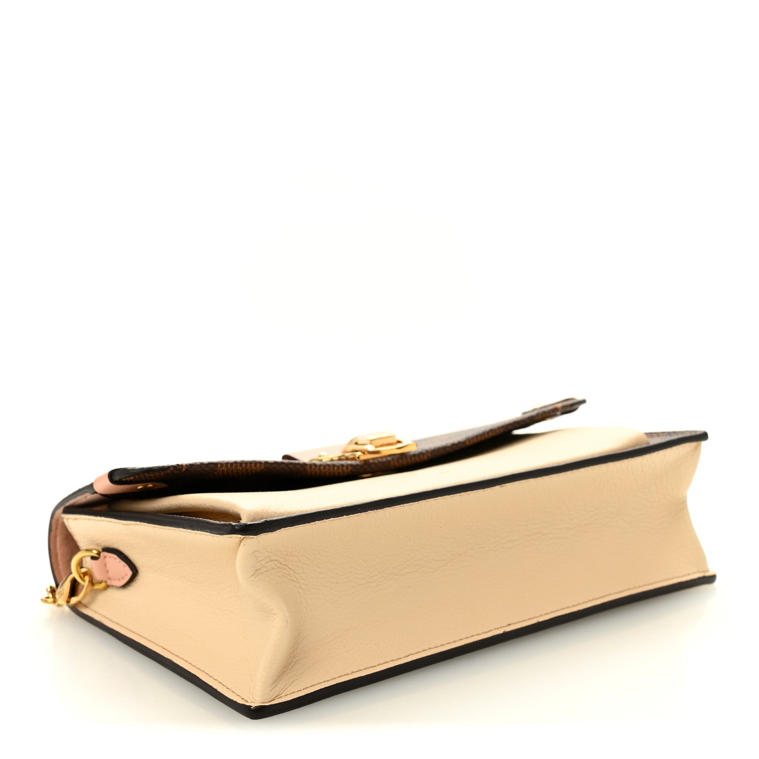 Damier Ebene Vavin Chain Wallet Creme