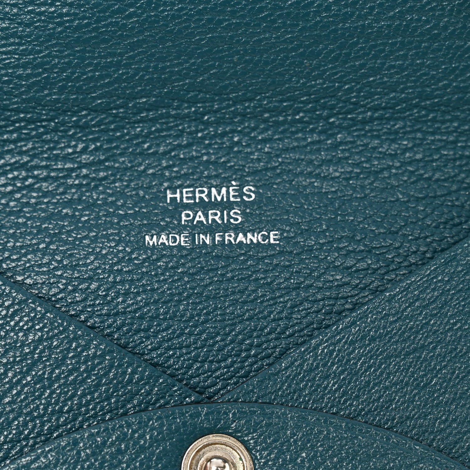 Chevre Mysore Calvi Card Case Vert Bosphore