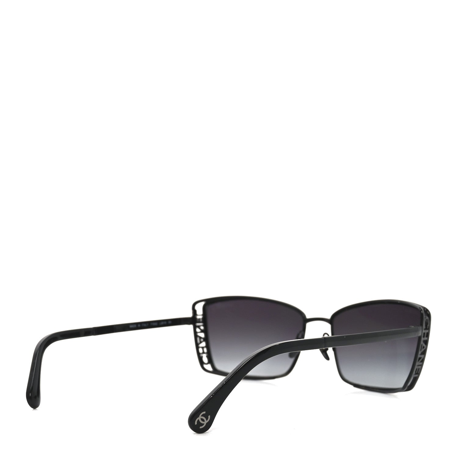 Metal Logo Square Sunglasses 71542 Black