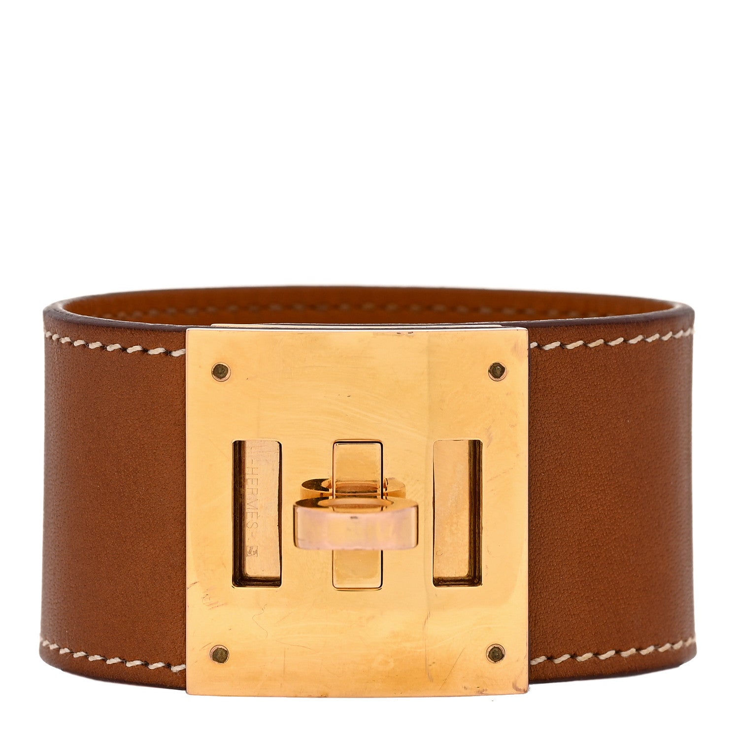 Barenia Kelly Dog Bracelet Fauve