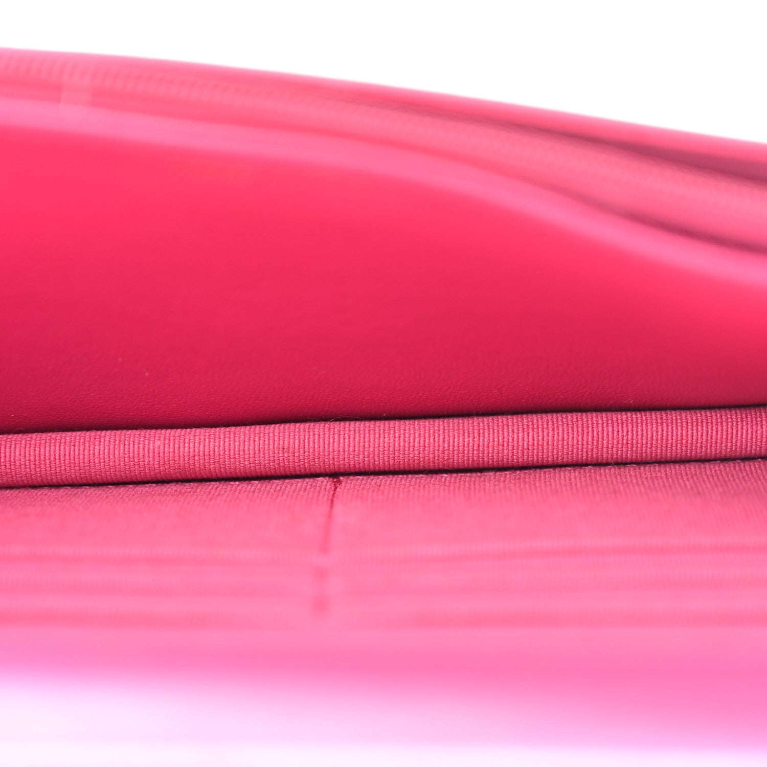 Lambskin Quilted Studded CC Wallet On Chain WOC Dark Pink