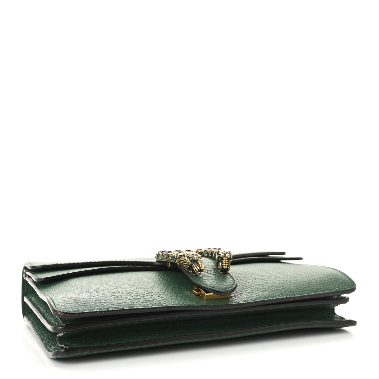 Pebbled Calfskin Small Dionysus Shoulder Bag Emerald