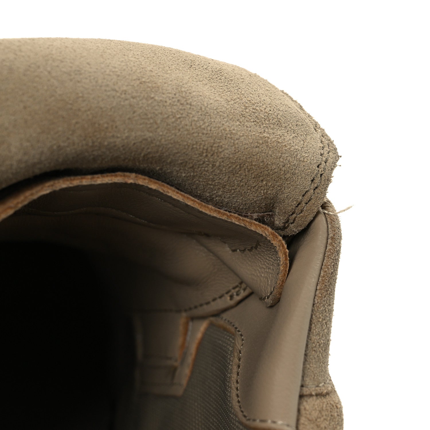 Calfskin Suede Mens LV Foot Print Soccer Sneakers 10 Beige