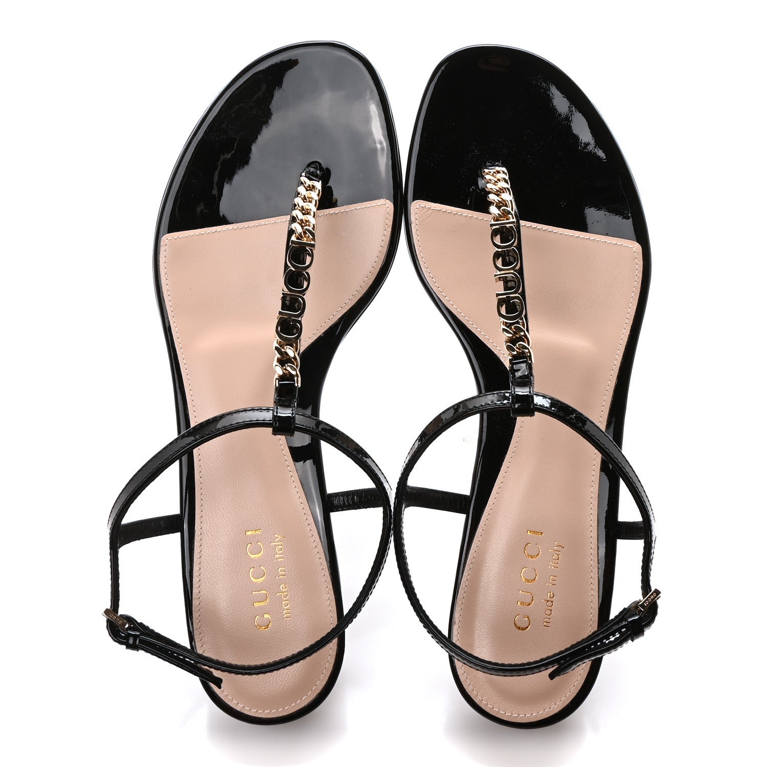 Patent Signoria Thong Sandals 37.5 Black