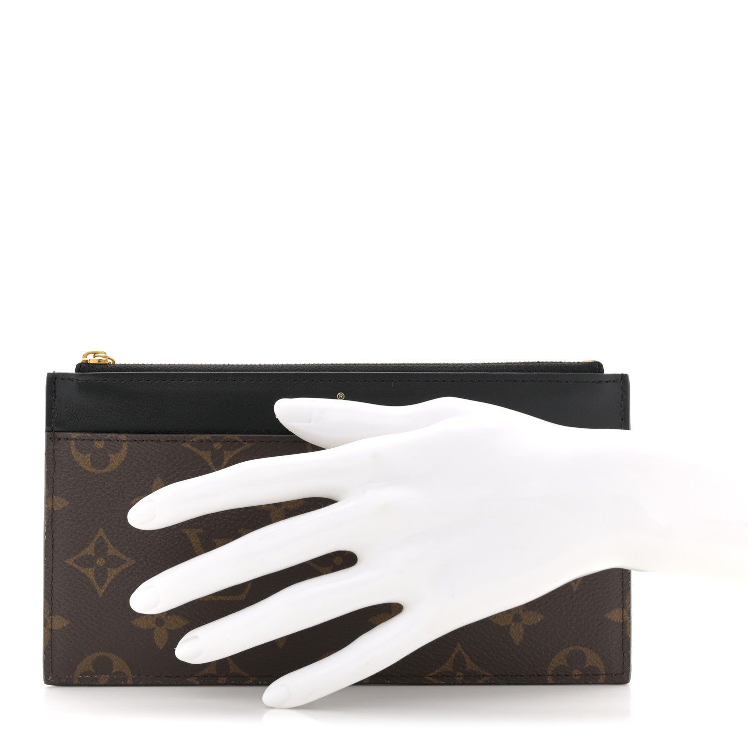 Monogram Slim Purse Black