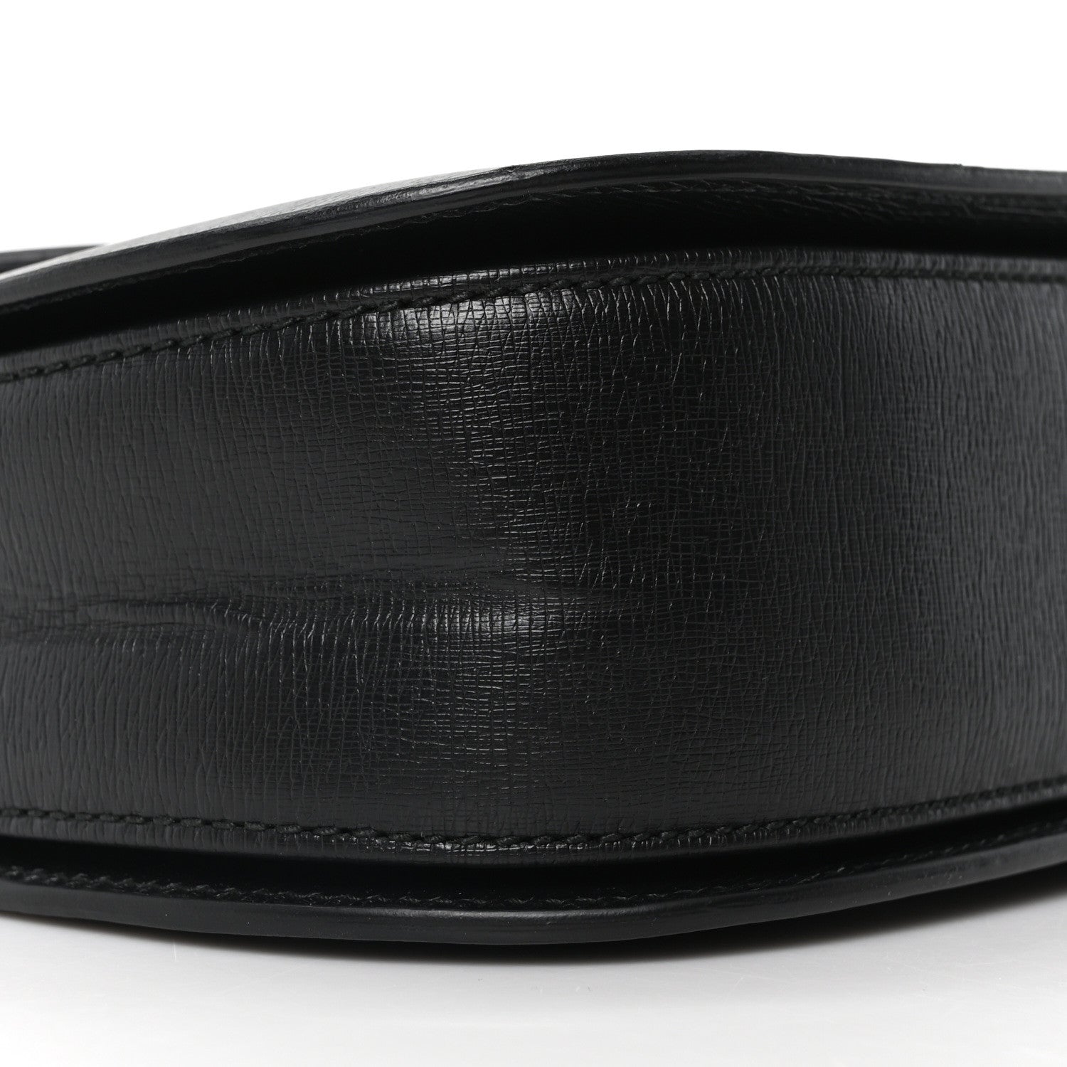 Shangai Calfskin Small Classic Bamboo Top Handle Bag Black