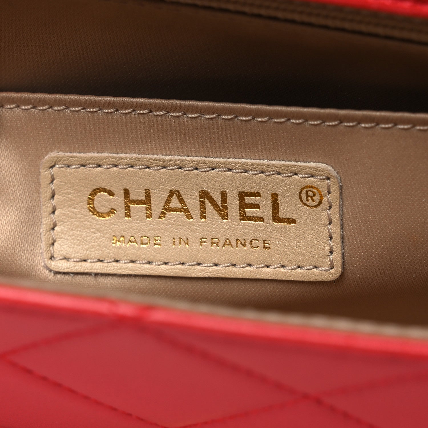 Lambskin Quilted Large Golden Class Flap Red