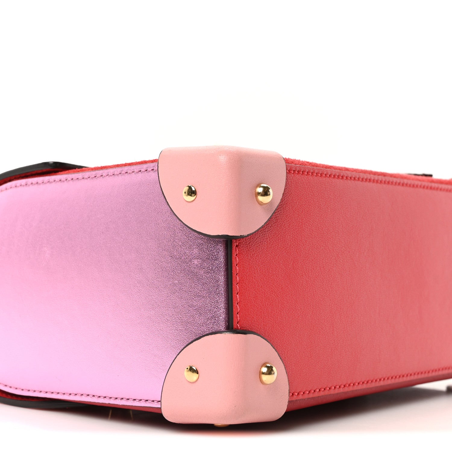 Calfskin Suede Snakeskin Valentines Day Small Padlock Bamboo Shoulder Bag Red Pink Multicolor