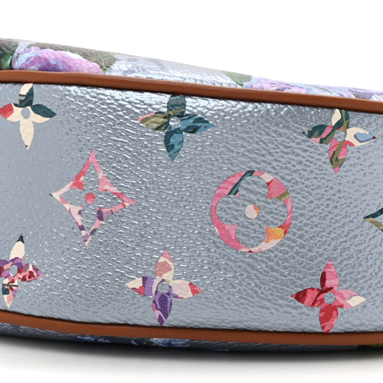 Metallic Monogram LV Garden Loop PM Blue