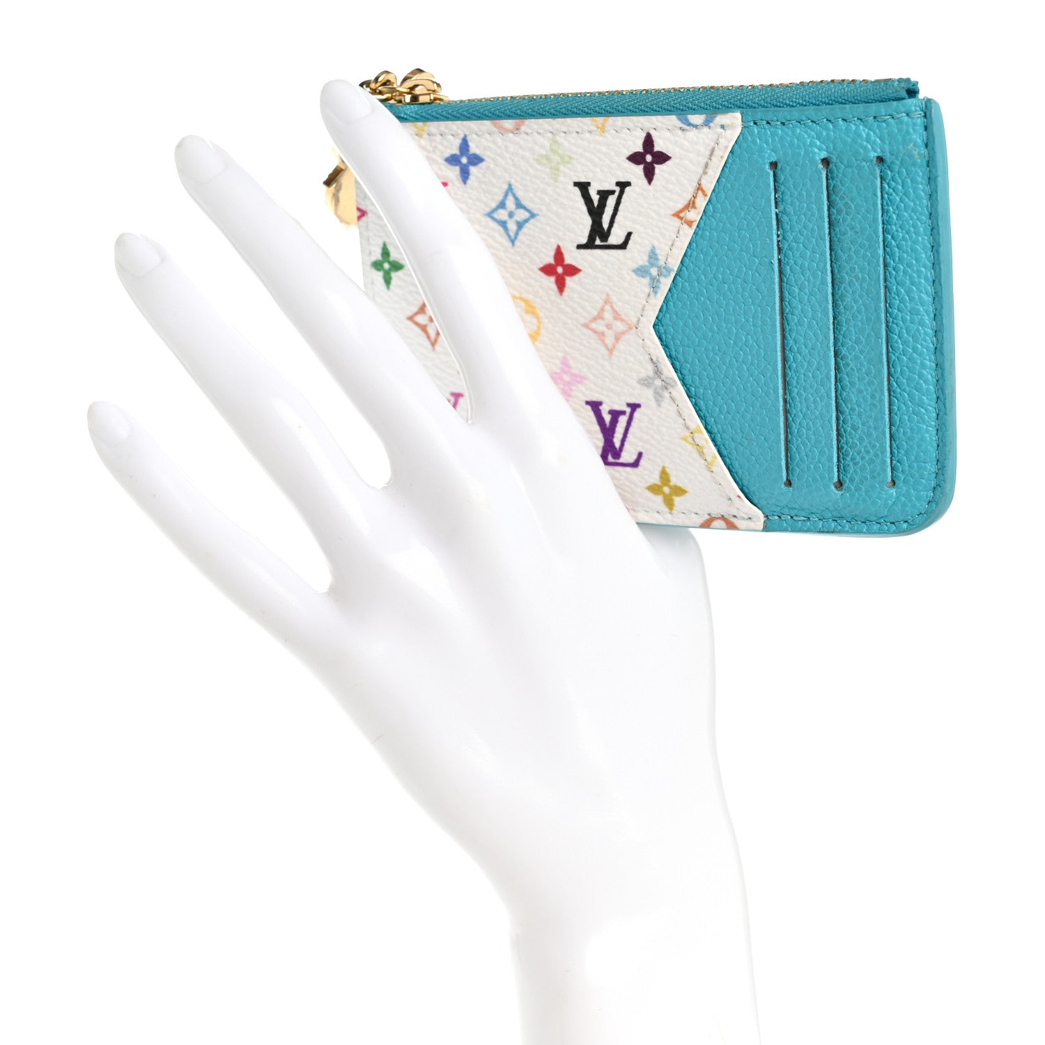 LV X TM Monogram Romy Card Holder Kabira Blue