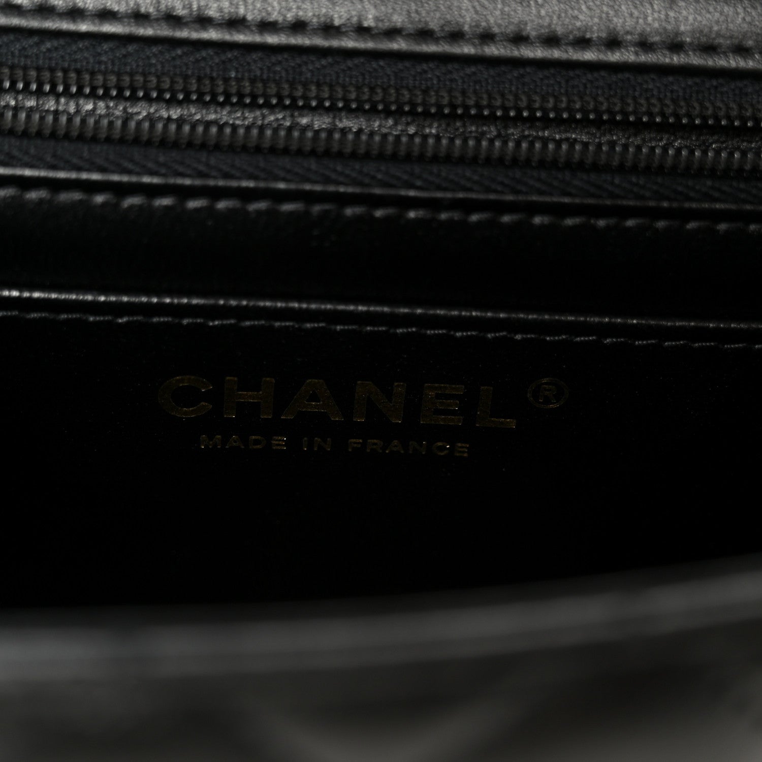 Lambskin Quilted Mini Rectangular Flap Black