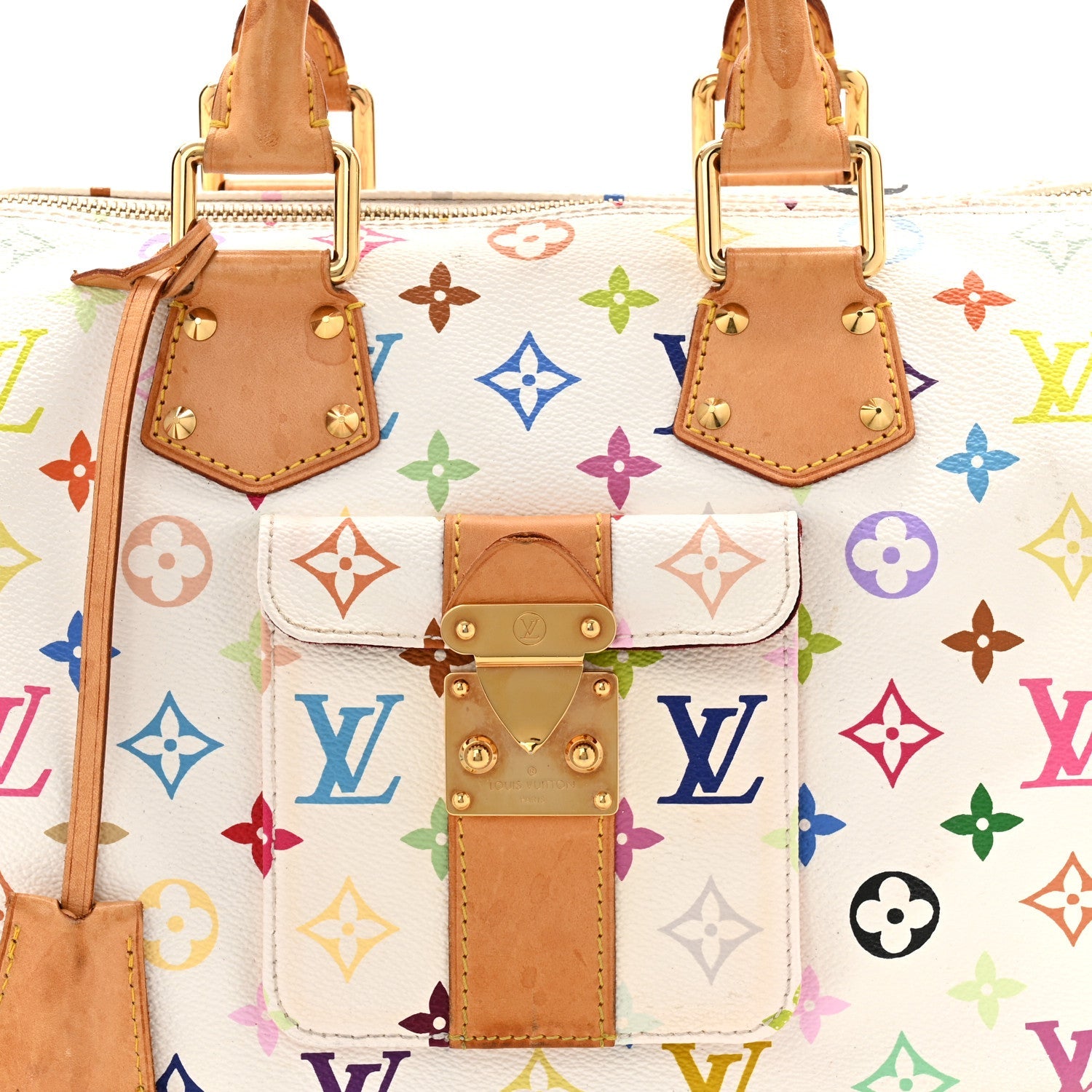 Monogram Multicolor Speedy 30 White