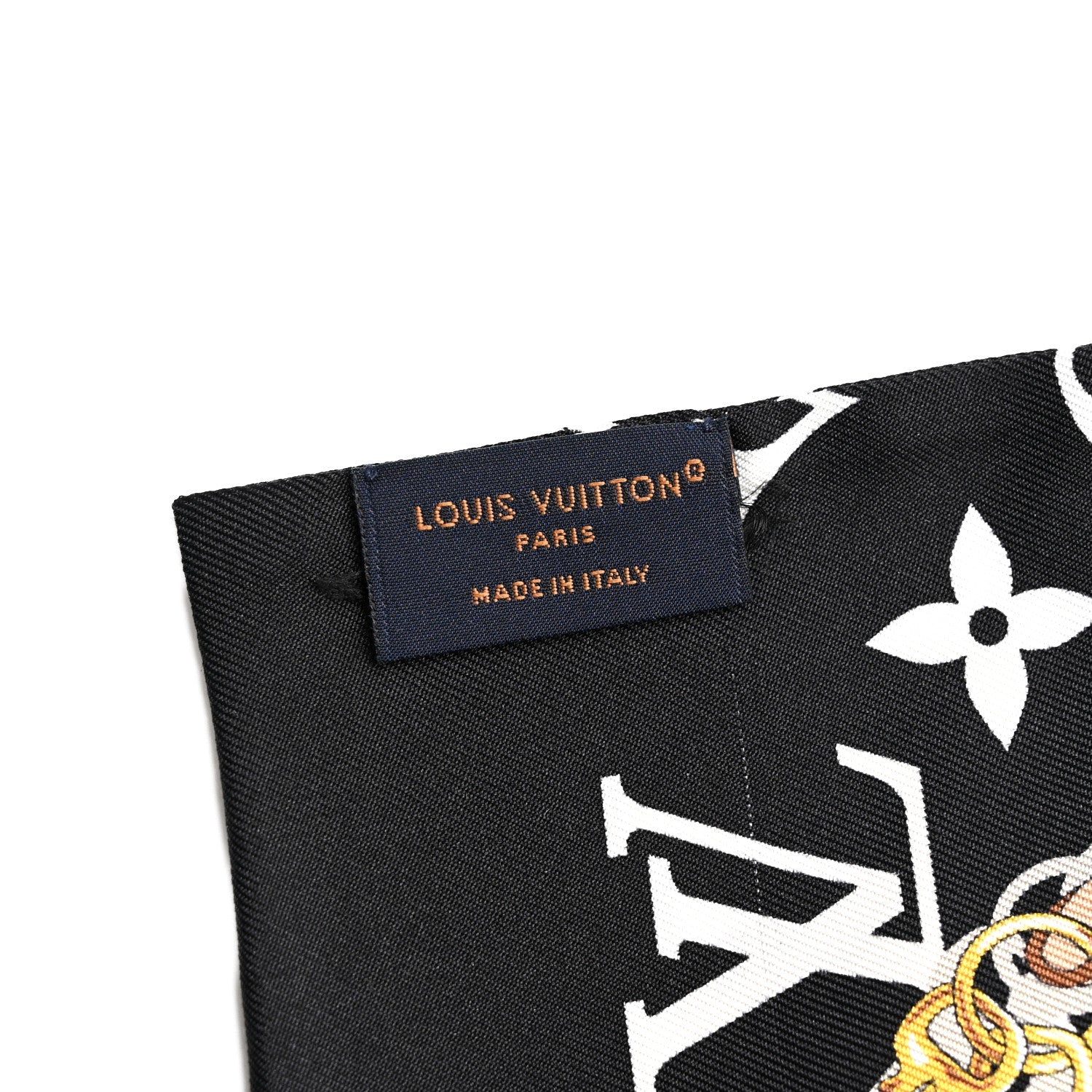 Silk Monogram Confidential Bandeau Black