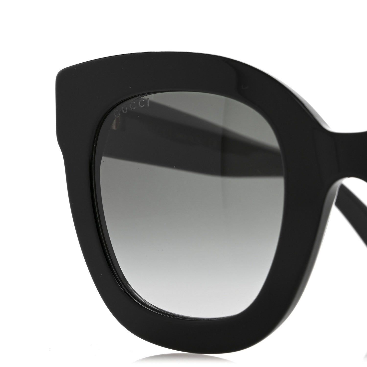 Acetate Crystal Star Round Frame Sunglasses GG0208S Black