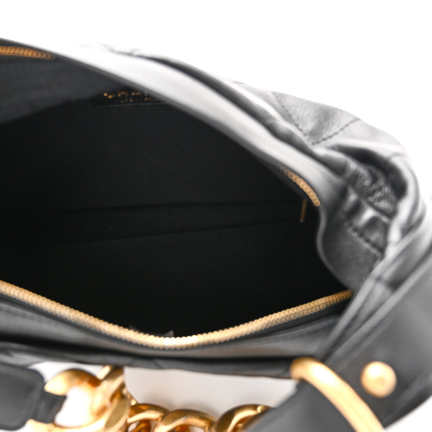 Calfskin Quilted Daily Hobo Black