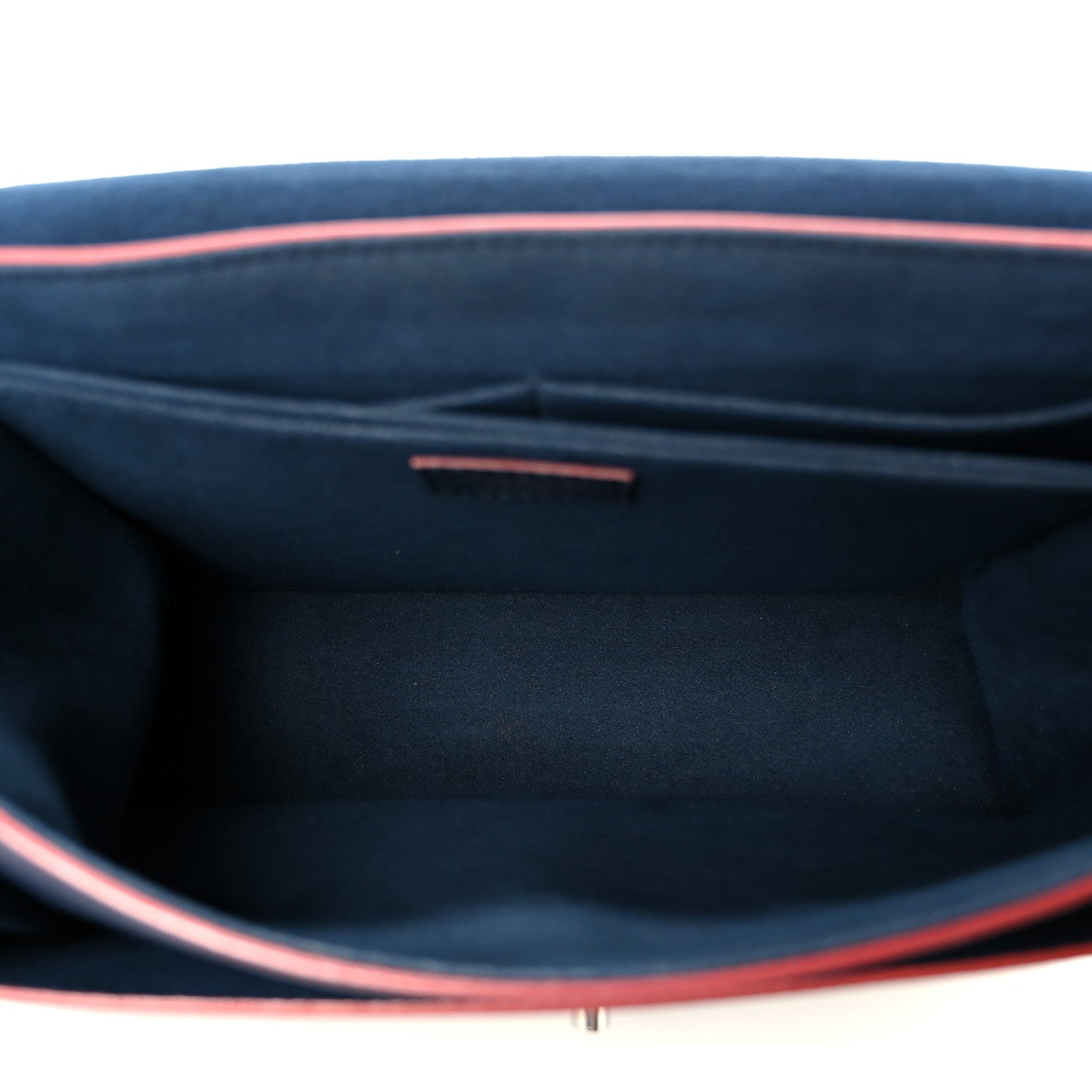 Soft Calfskin My Lockme Top Handle Marine Rouge