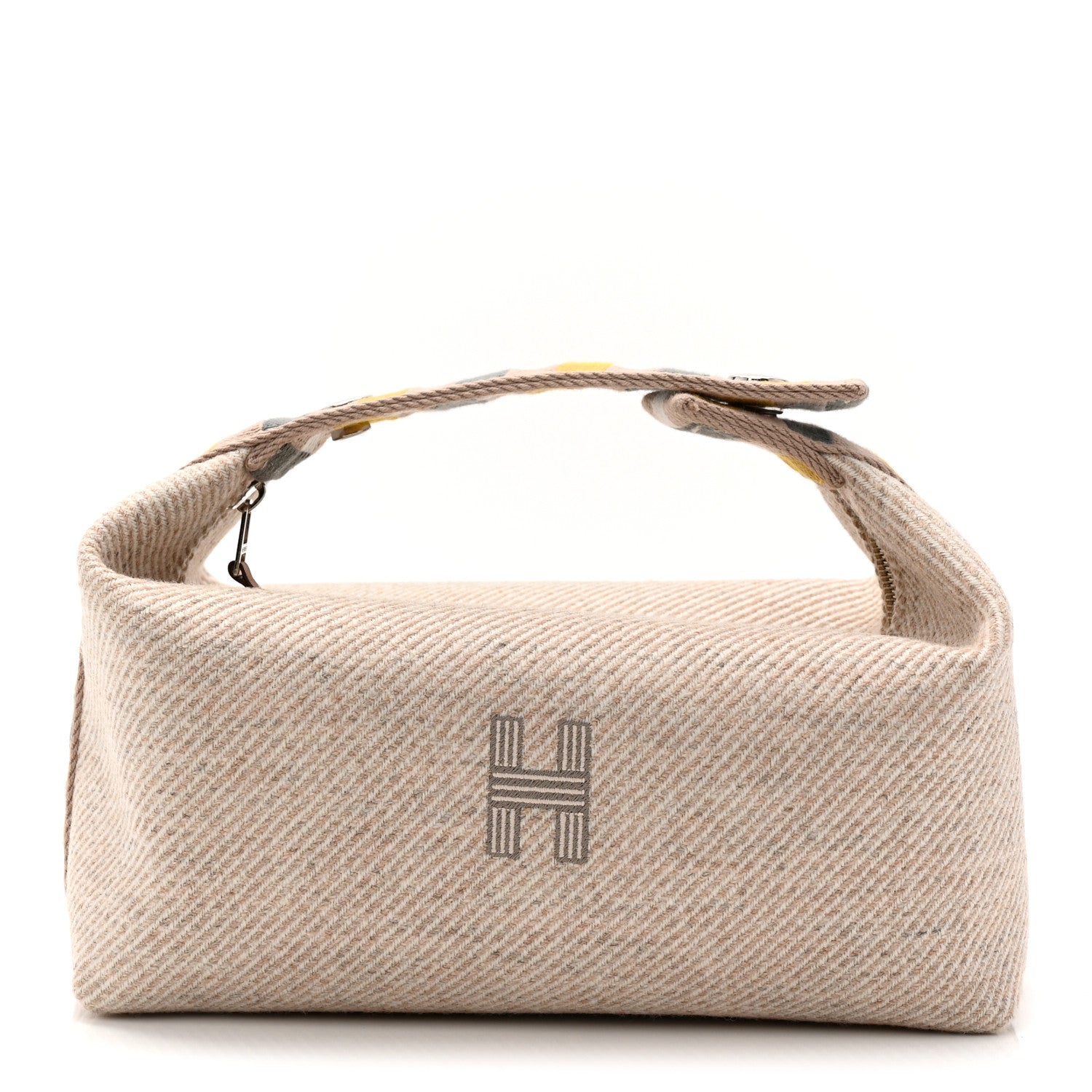 Wool Small Au Carre Bride-A-Brac Pouch Seigle