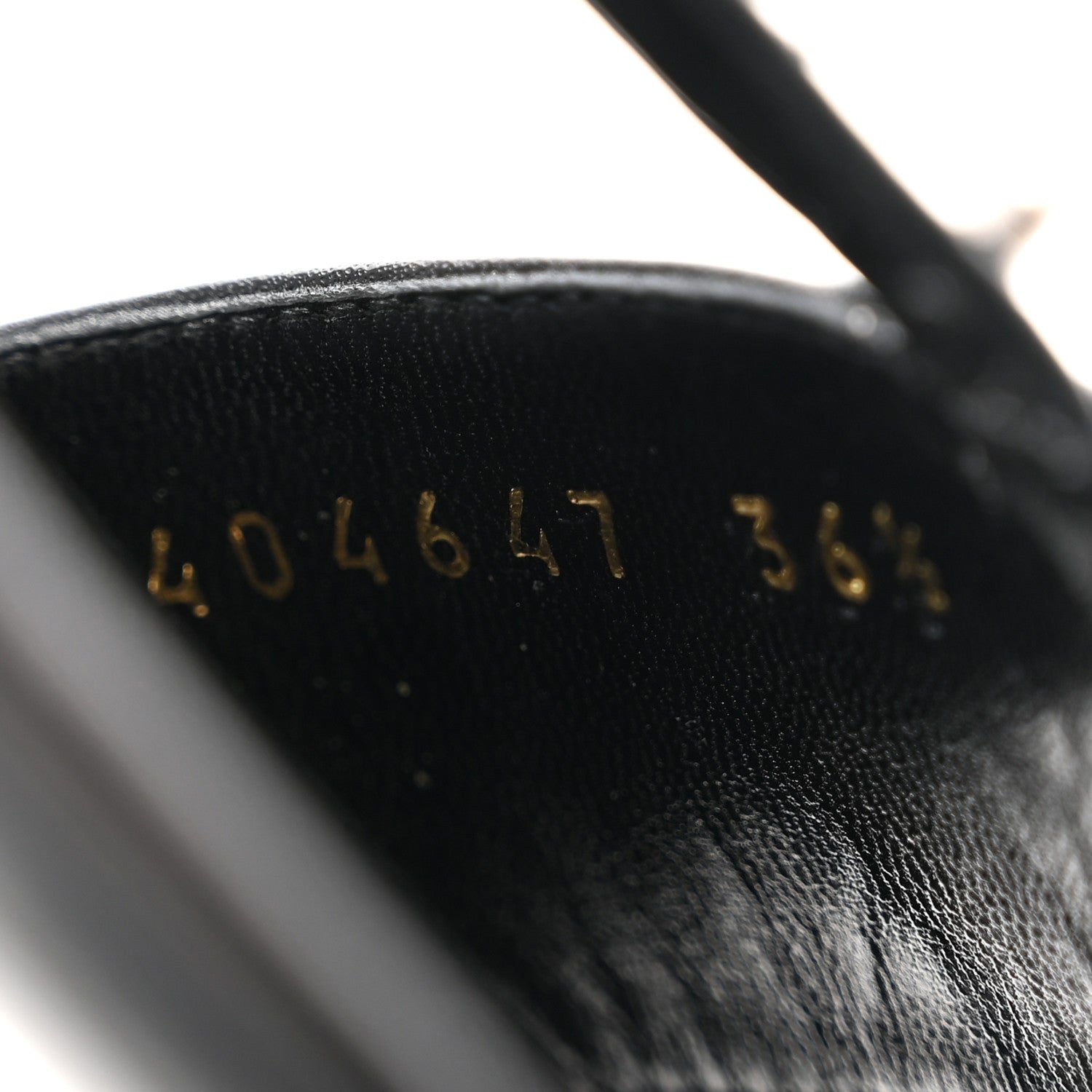 Calfskin Studded Ankle Strap Sandals 36.5 Black