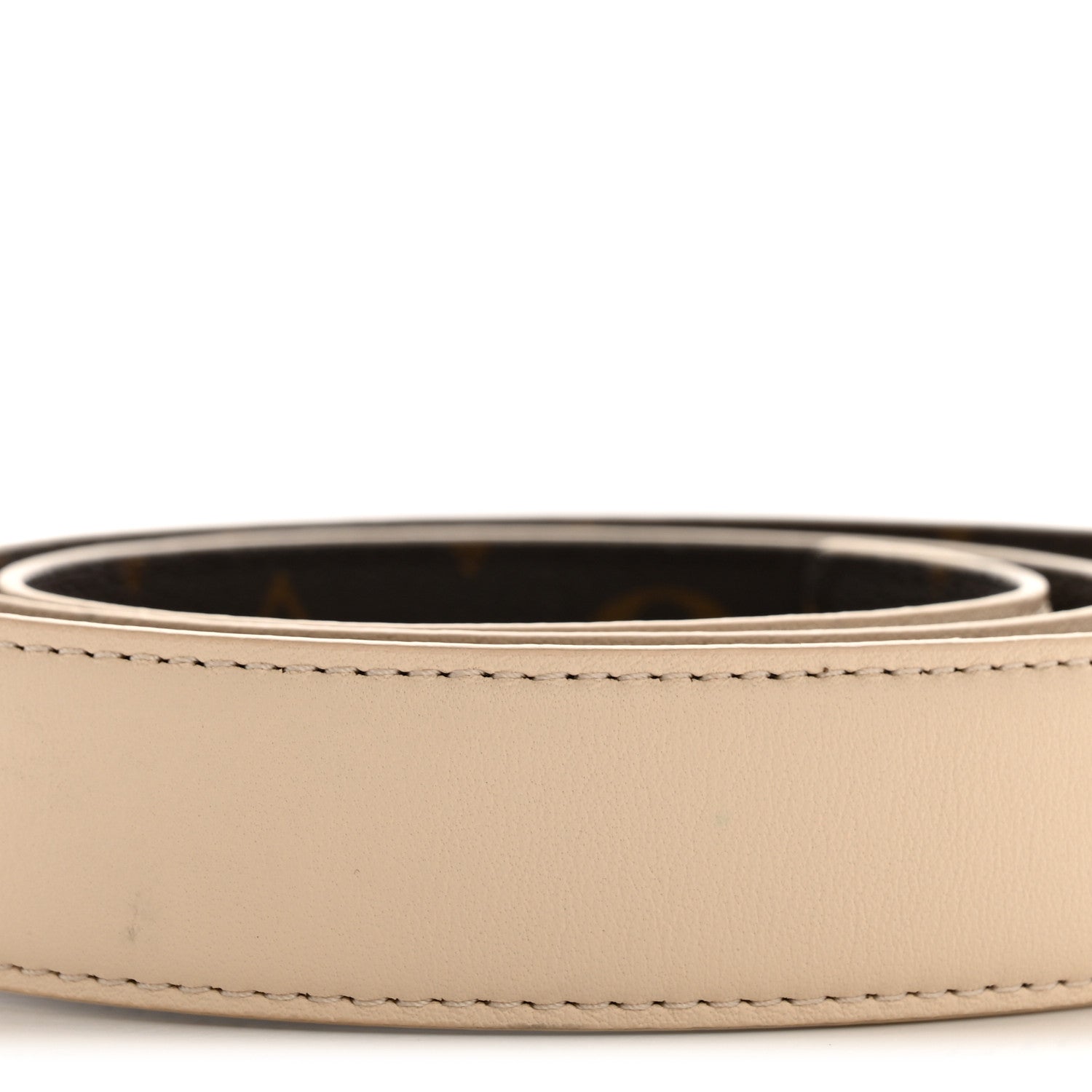 Monogram 30mm Pretty LV Reversible Belt 80 32 Beige