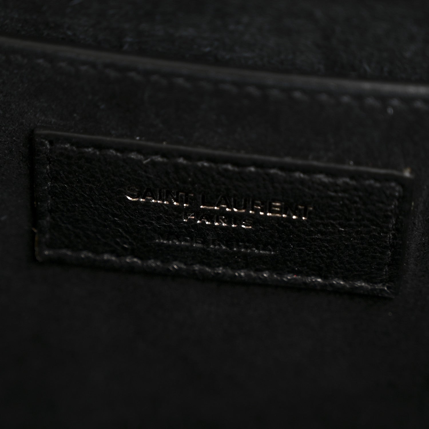 Metallic Grain De Poudre Medium Classic Monogram Kate Satchel Dark Lead
