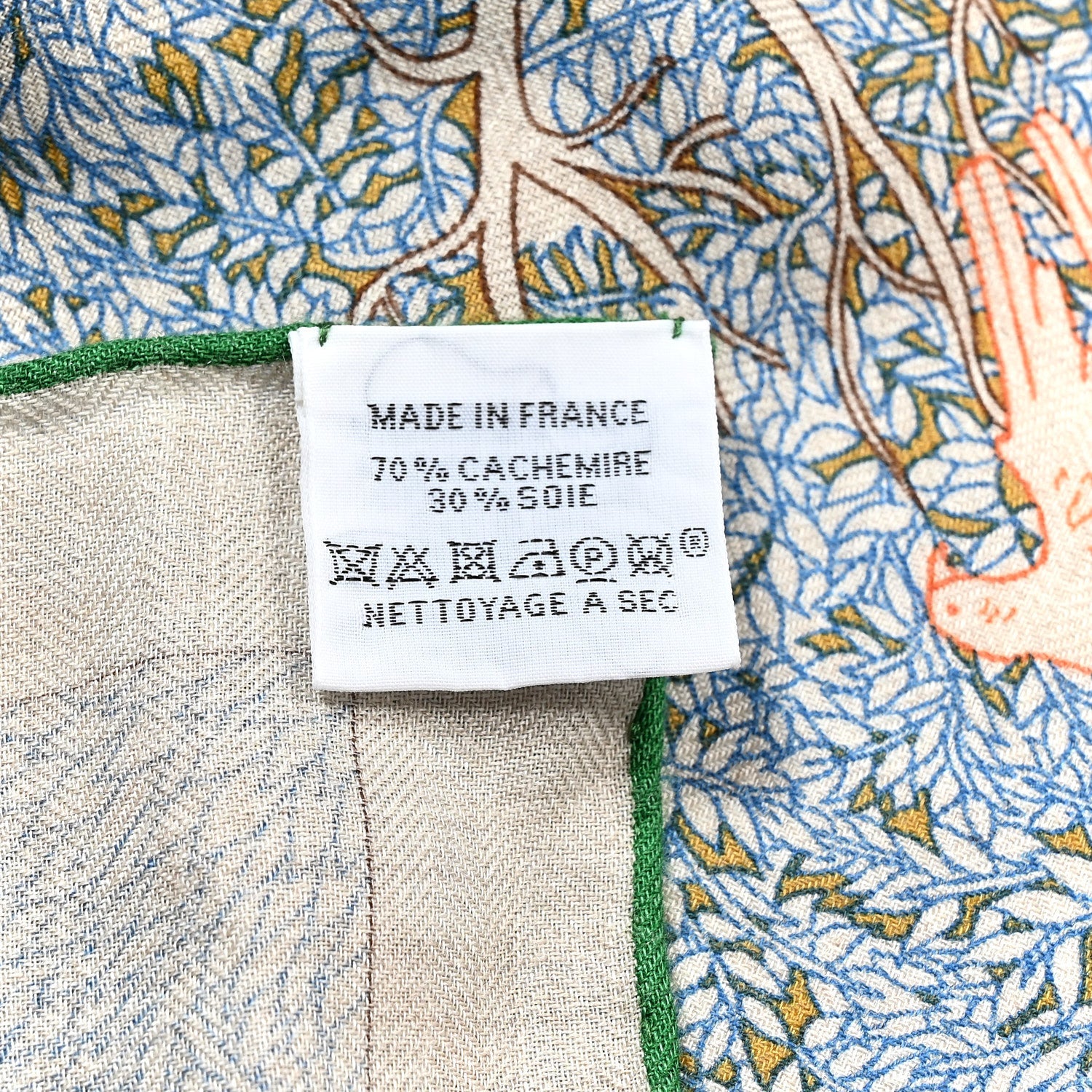 Cashmere Silk Retour a la Nature 140 Bleu Kaki Orange