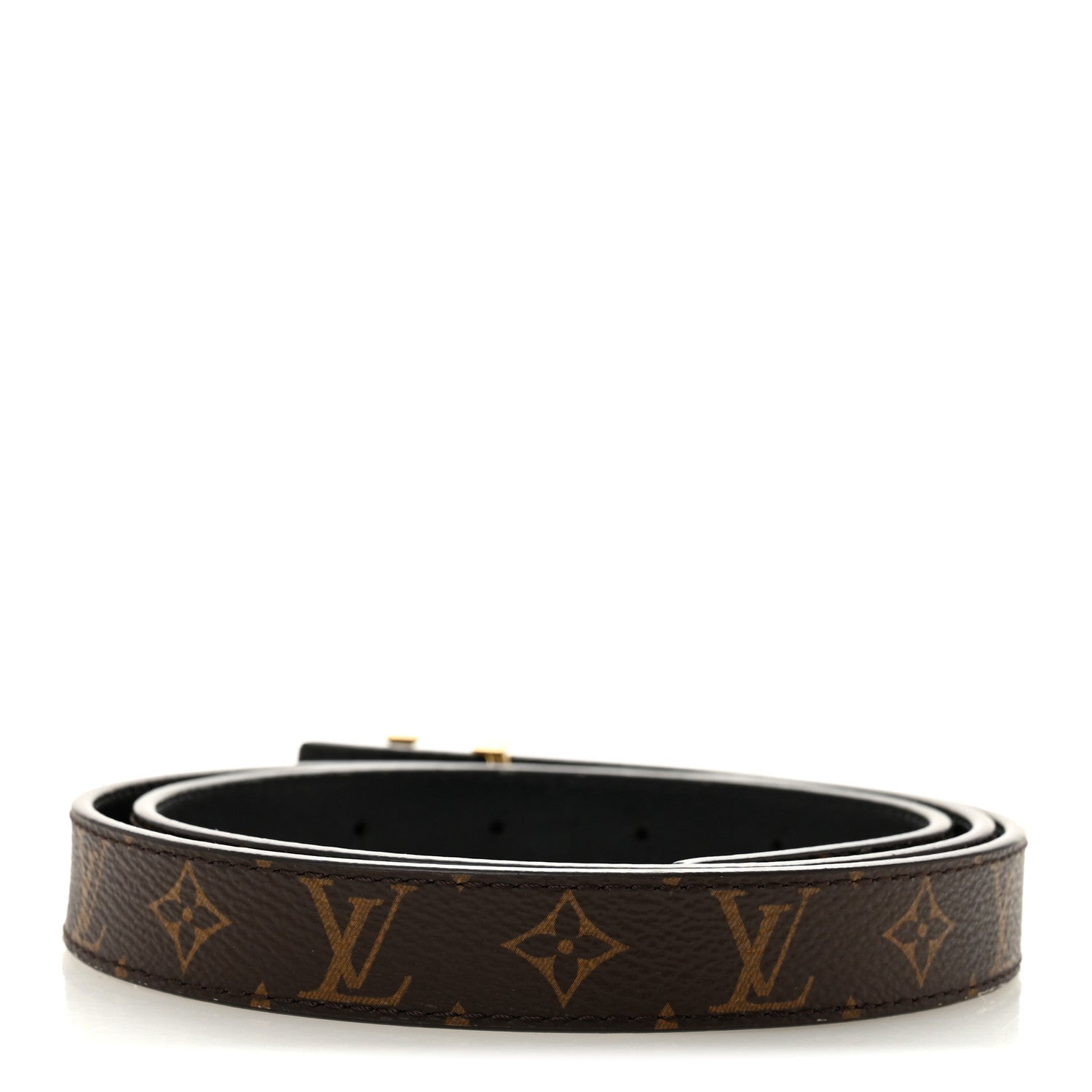 Calfskin Monogram 20mm LV Iconic Reversible Belt 85 34 Black