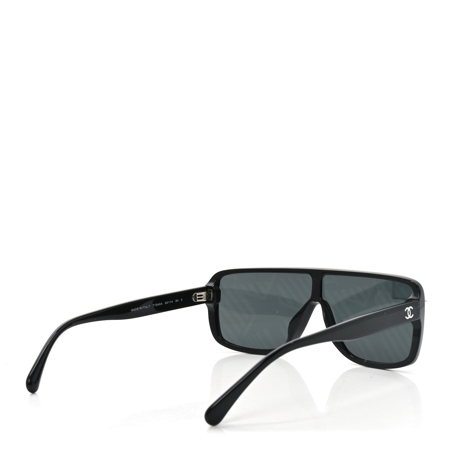 Acetate Shield 71540 Sunglasses Black