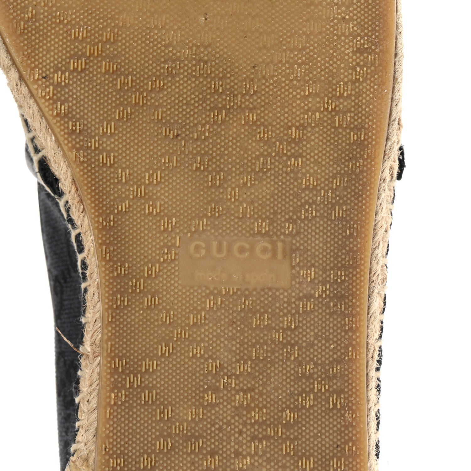 Monogram Espadrilles 38 Black