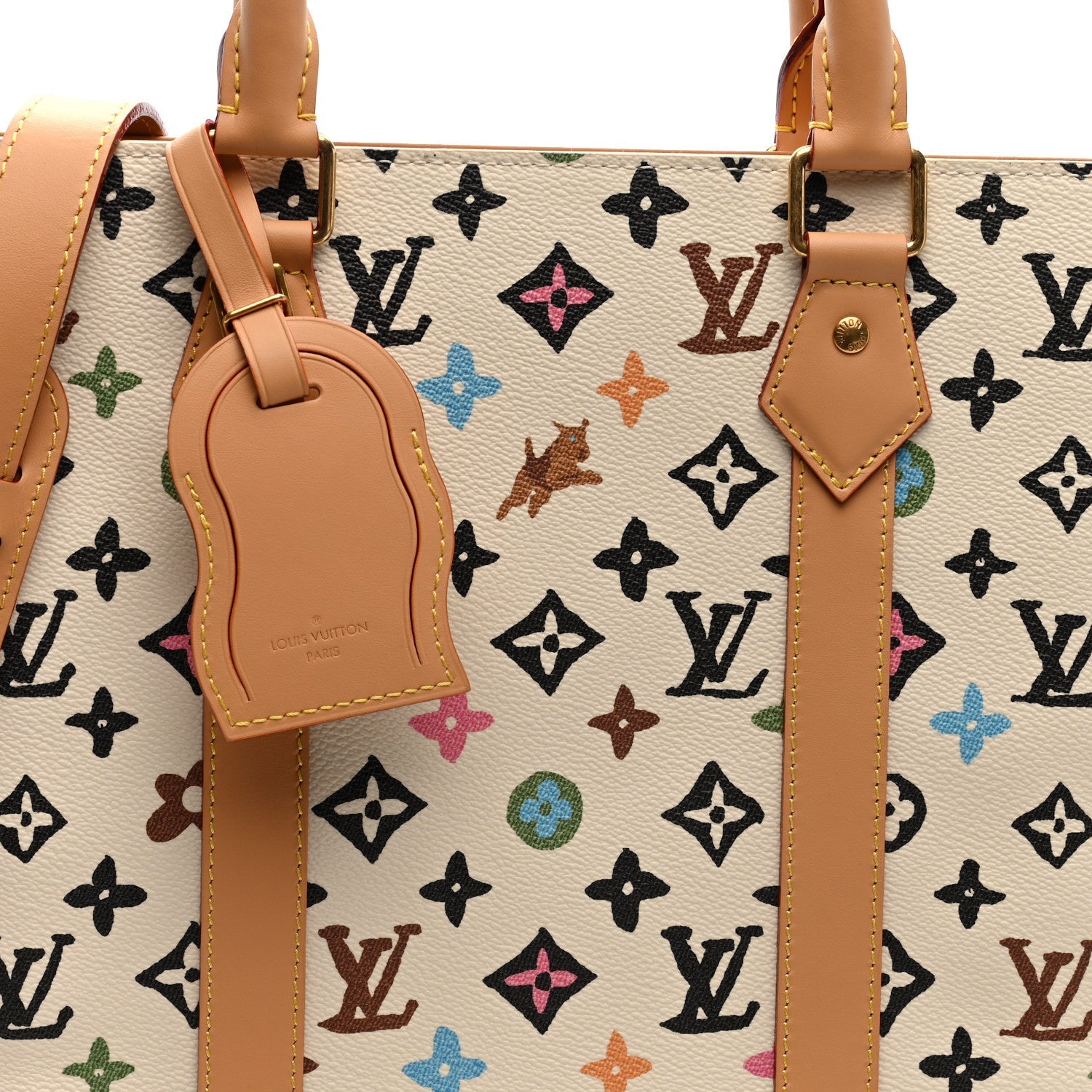 X TYLER THE CREATOR Monogram Craggy Sac Plat  Vanilla