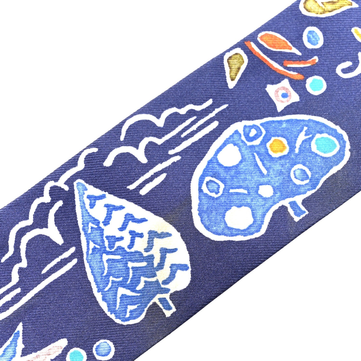 Silk Isola Di Primavera Twilly Marine Kaki White