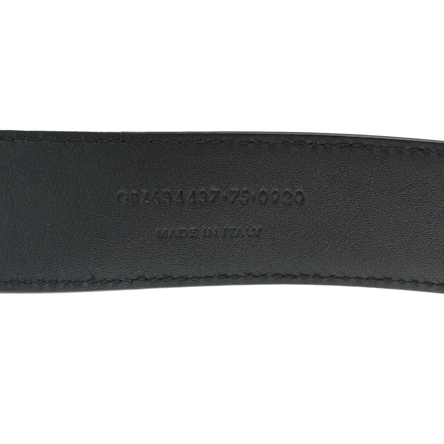 Smooth Calfskin Monogram Square Buckle Belt 75 30 Black