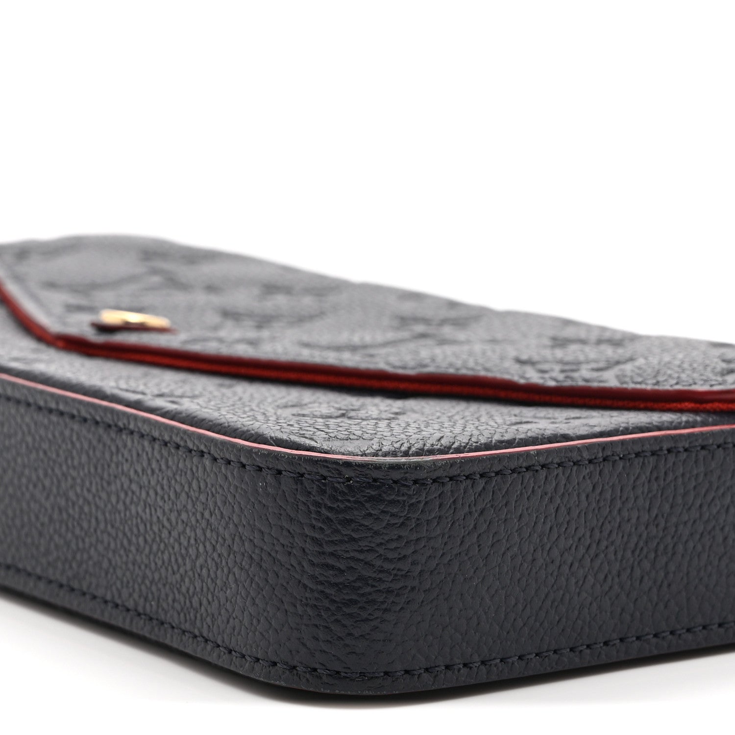 Empreinte Pochette Felicie Chain Wallet Marine Rouge