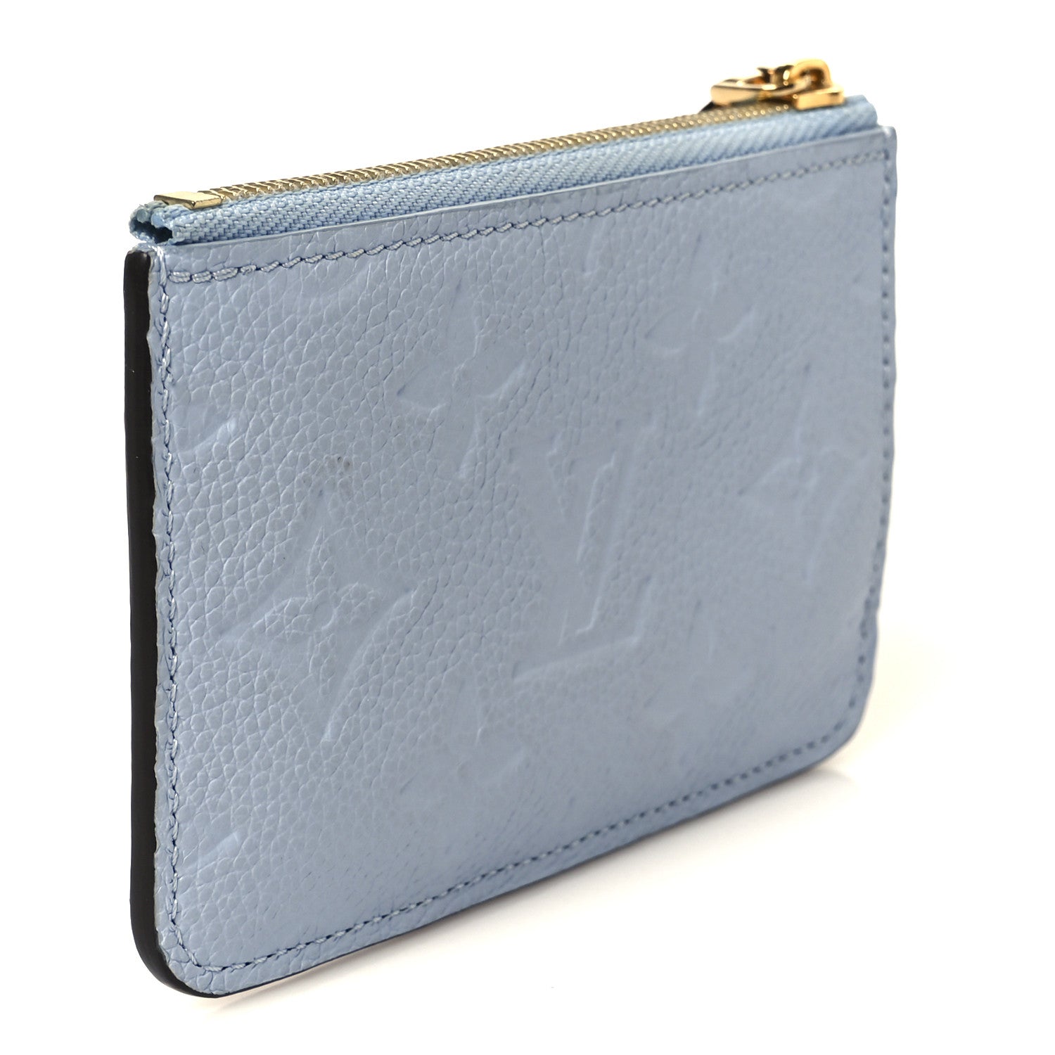 Empreinte Monogram Zipped Romy Card Holder Bleu Nuage