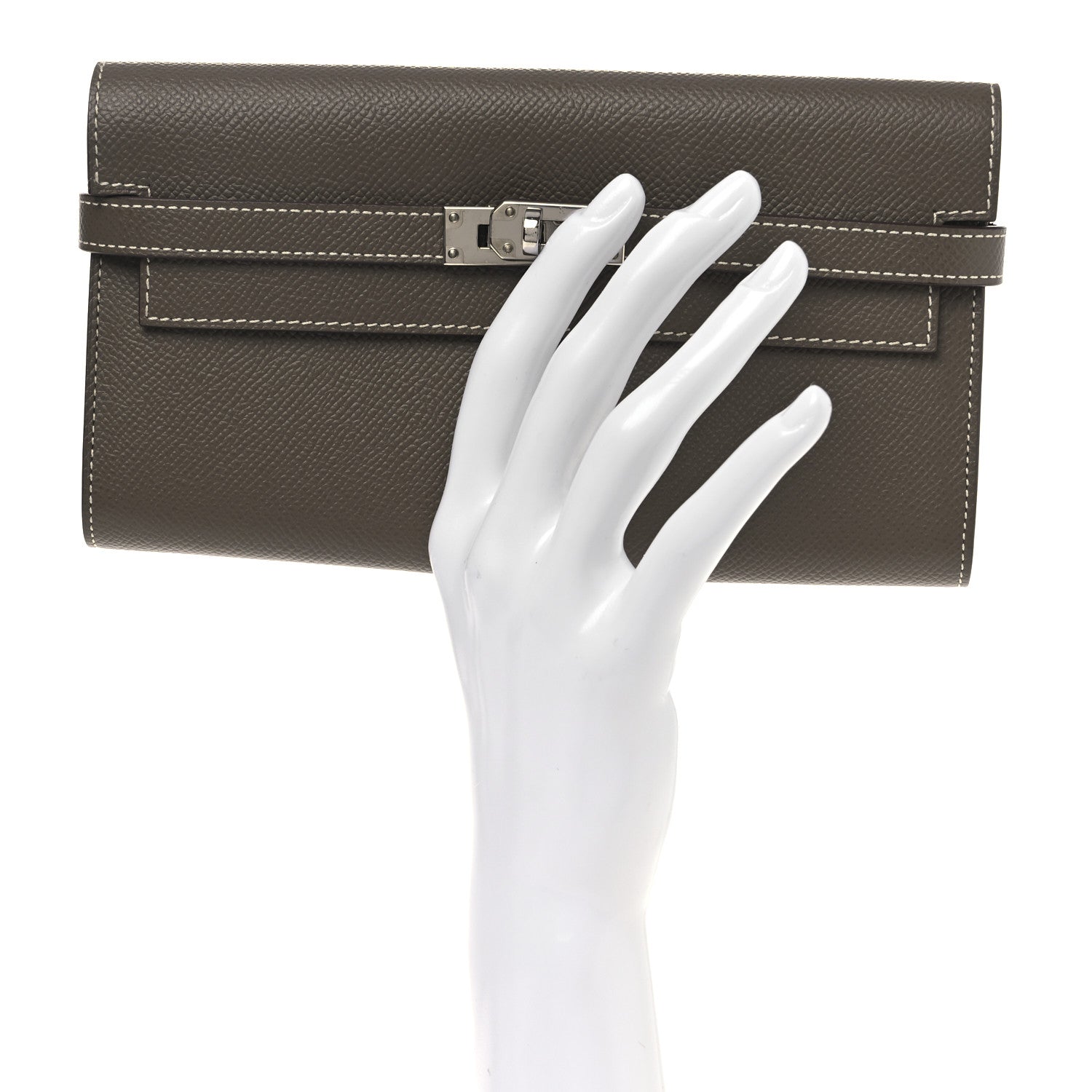 Epsom Kelly Longue Wallet Etoupe