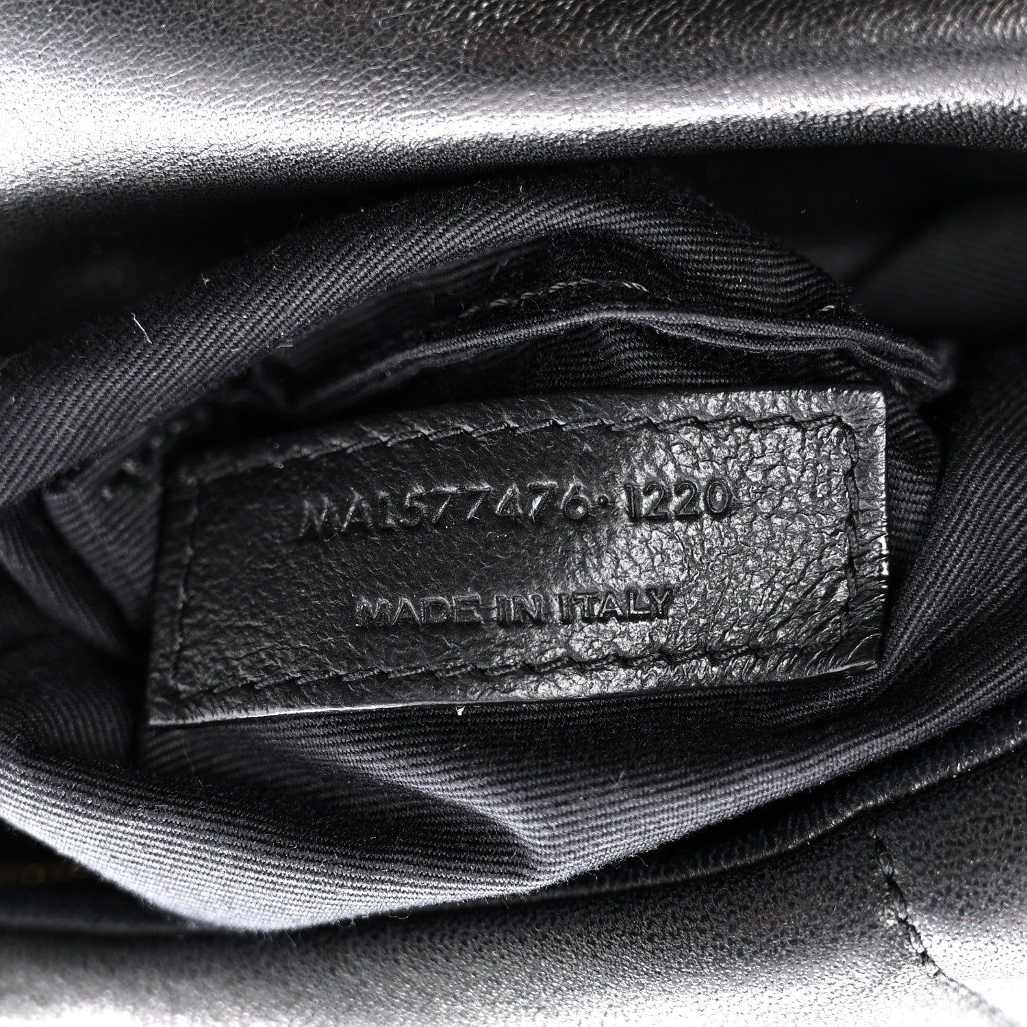 Lambskin Quilted Small Loulou Puffer Monogram Chain Satchel Black