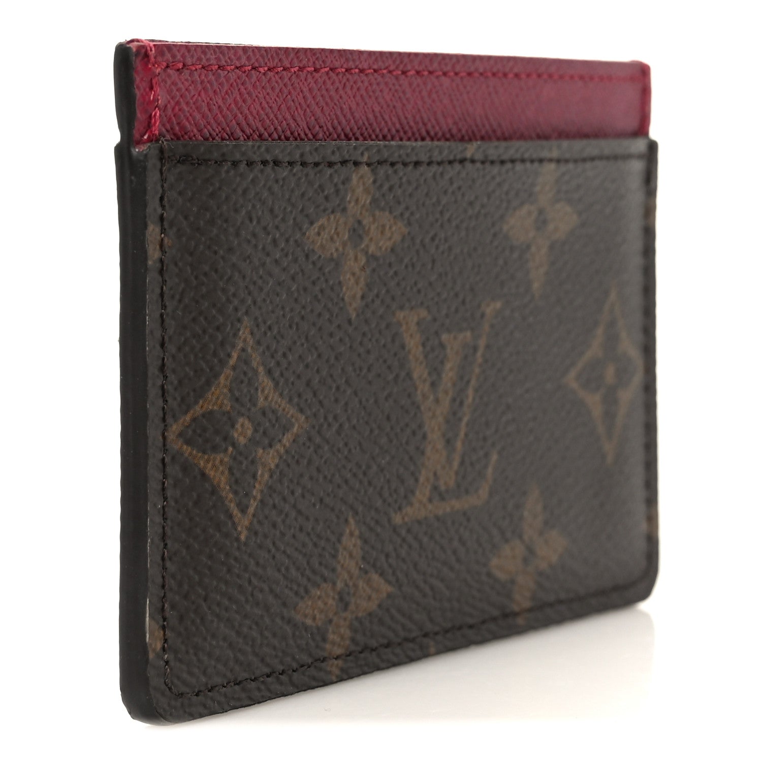 Monogram Card Holder Fuchsia