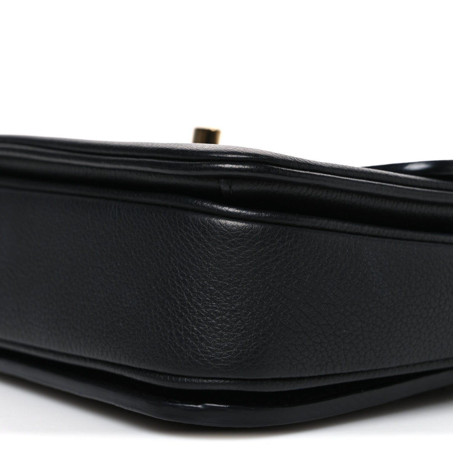 Grained Calfskin Lockme Oxford Black