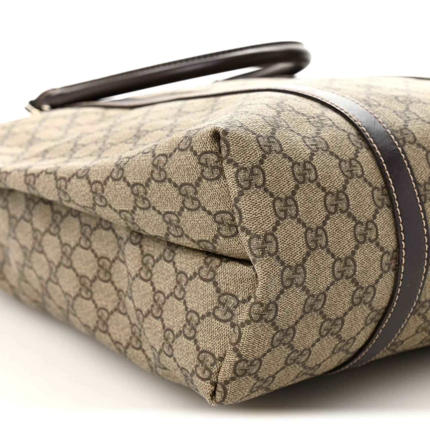 GG Plus Monogram Joy Vertical Tote Dark Brown