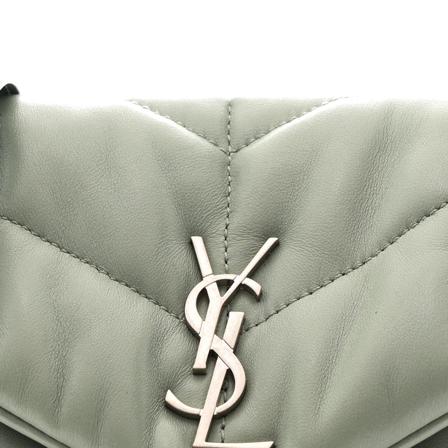 Lambskin Quilted Toy Loulou Puffer Monogram Chain Satchel Mint