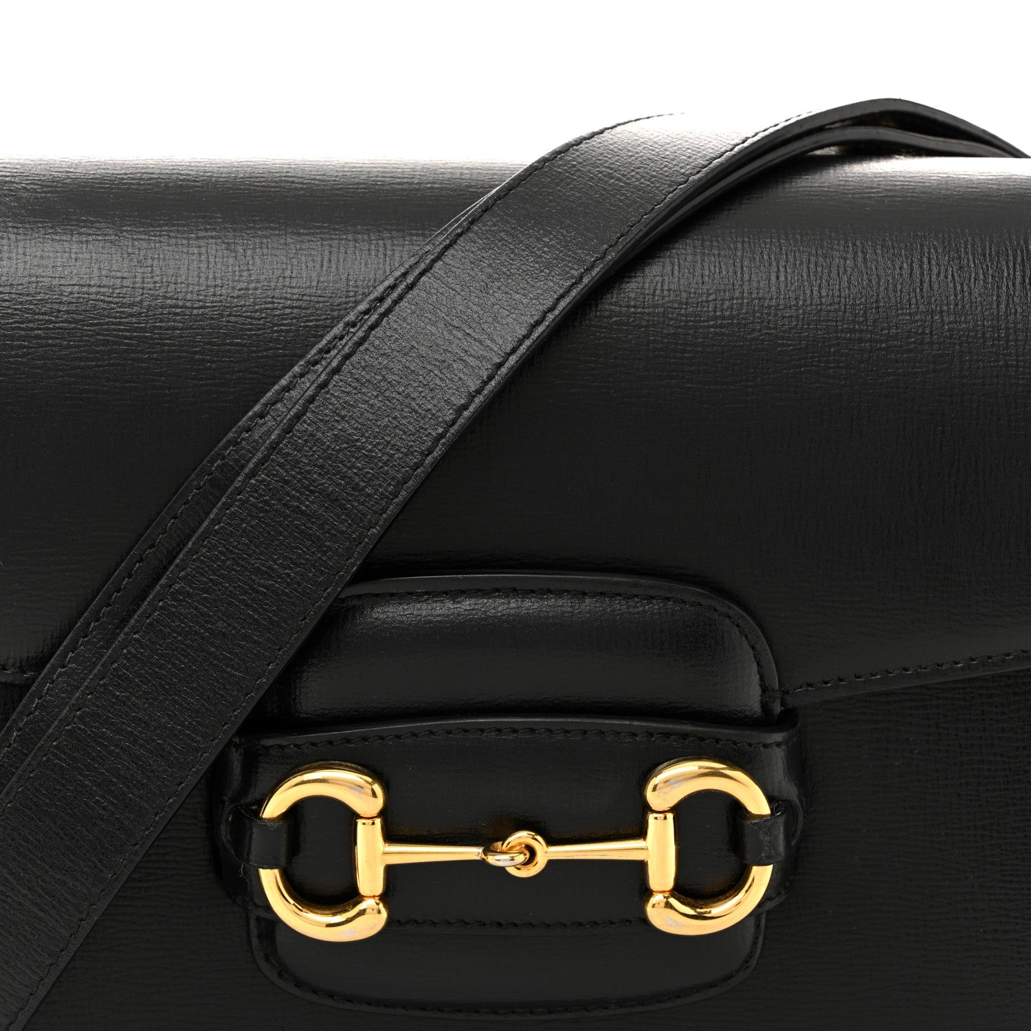 Azalea Calfskin Horsebit 1955 Shoulder Bag Black