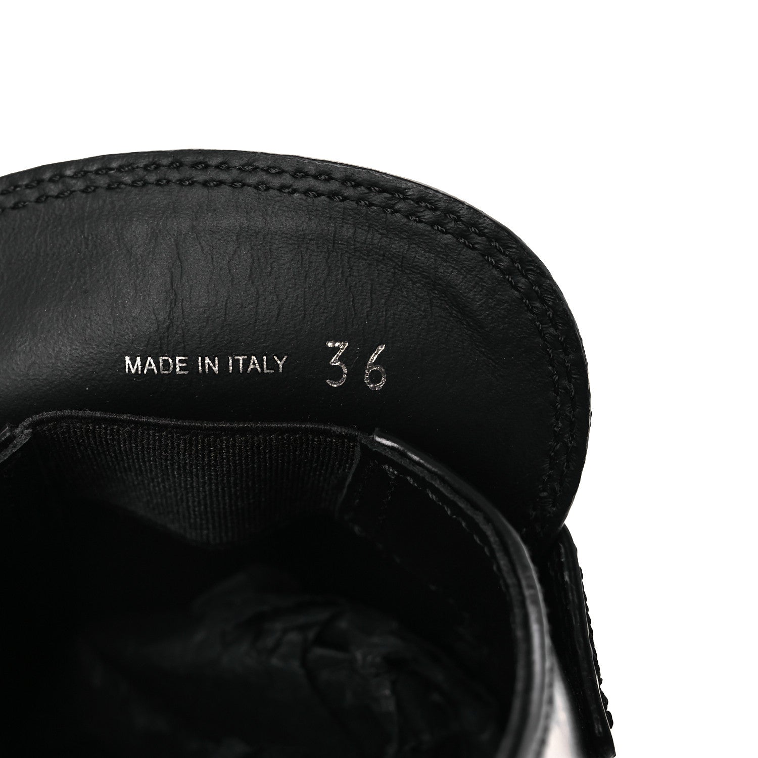 Spazzolato Metal Triangle Logo 50mm Loafers 36 Black