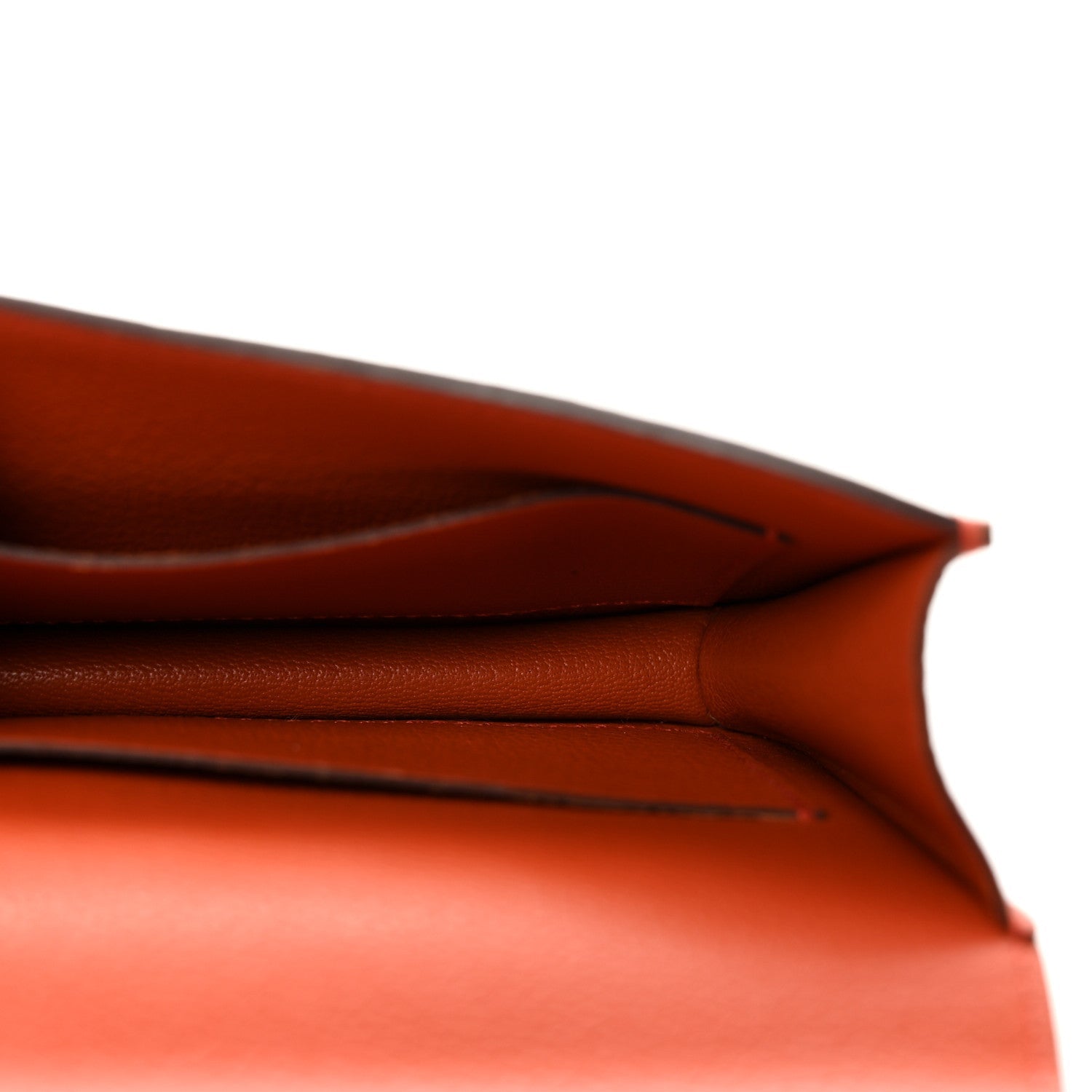 Evercolor Bi-Color Constance Slim Wallet Terre Battue Capucine