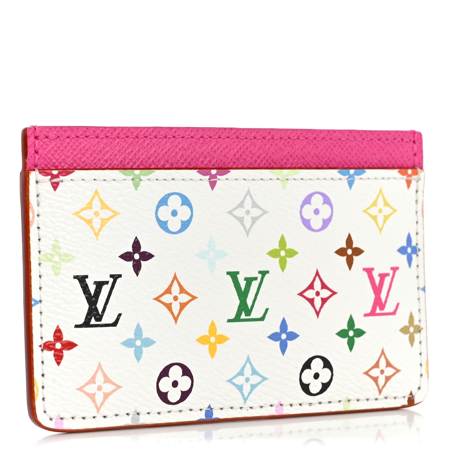 LV X TM Monogram Multicolor Card Holder Kawaii Pink