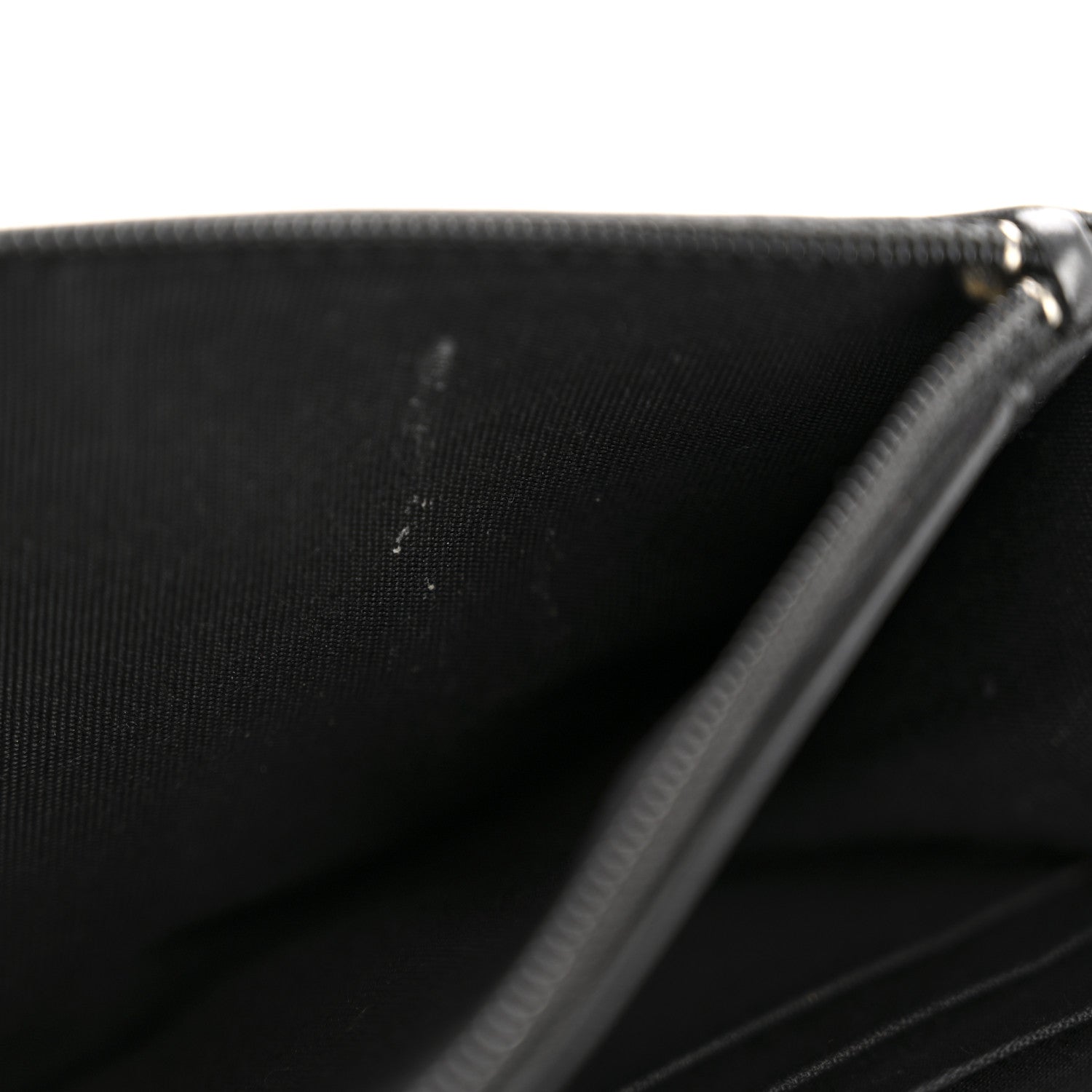 Lambskin Chevron Quilted Wallet On Chain WOC So Black
