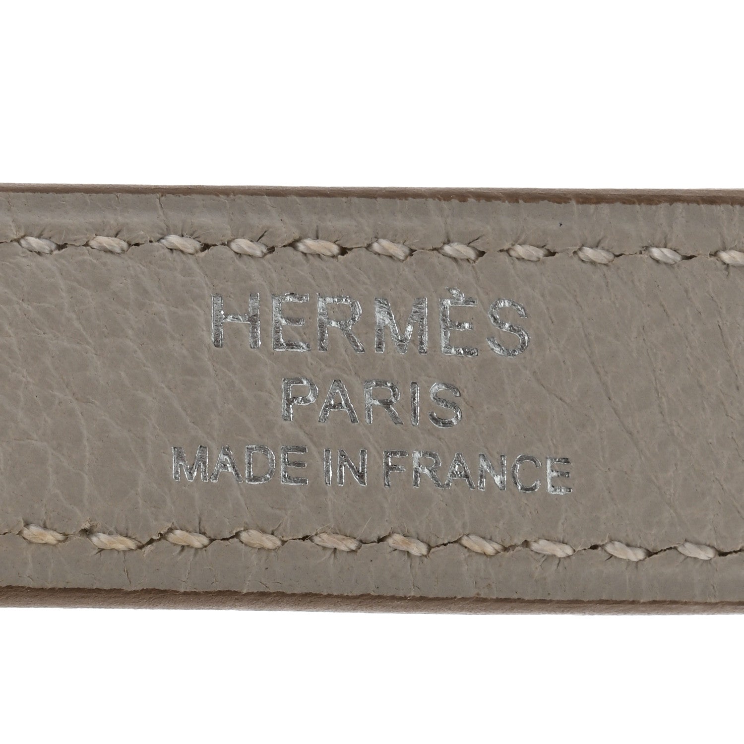 Togo Kelly Shoulder Strap Gris Perle