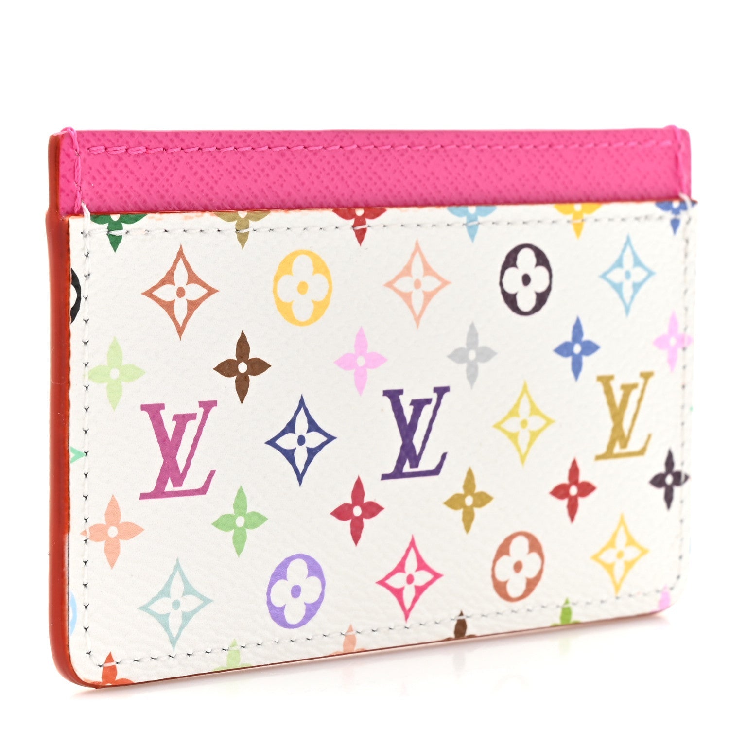 LV X TM Monogram Multicolor Card Holder Kawaii Pink